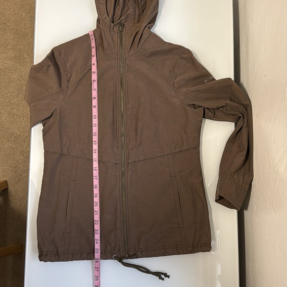 COLUMBIA ARCH CAPE III HOODED BROWN JACKET S - Picture 12 of 13